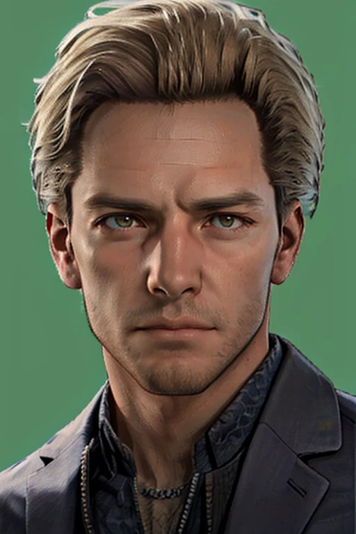 Felix Richter,  blond hair,  stubble,  (light brown eyes,  normal size eyes),  handsome,  charming,  alluring,  debonair,  (standing),  (upper body in frame),  simple background,  perfect light,  only1 image,  perfect anatomy,  perfect proportions,  perfect perspective,  8k,  HQ,  (best quality:1.5,  hyperrealistic:1.5,  photorealistic:1.4,  madly detailed CG unity 8k wallpaper:1.5,  masterpiece:1.3,  madly detailed photo:1.2),  (hyper-realistic lifelike texture:1.4,  realistic eyes:1.2),  picture-perfect face,  perfect eye pupil,  detailed eyes,  realistic,  HD,  UHD,  (front view:1.2),  portrait,  face focus,  looking outside frame,  (MkmCut),<lora:EMS-261760-EMS:0.800000>,<lora:EMS-54487-EMS:0.100000>,<lora:EMS-498-EMS:0.000000>