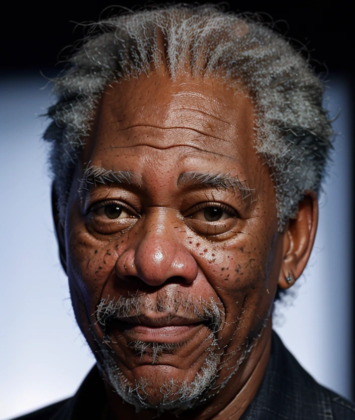 <m0rg2n>, Ultra-HD-realistic-details, close portrait photo, Black background gradient, Warm light, detailed eyes, upper body, smile