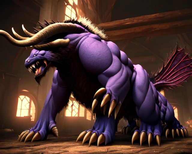 behemoth a beast
(masterpiece), best quality, highres, 4k, 8k, Detailed Illustration, intricate detail, cinematic lighting, amazing quality <lora:Behemoth:0.9>
