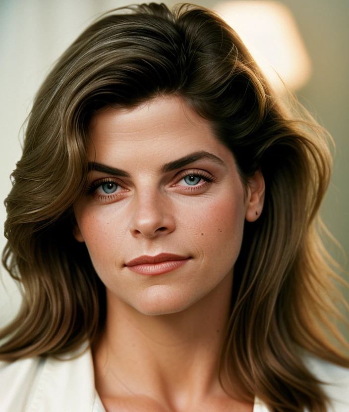 (Neutral photographic background ), close portrait photo, hd, Soft light, warm light, Smooth skin, detailed eyes