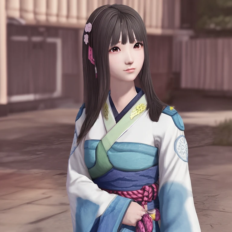 sf2-sakura-a, 1girl, solo, best qualtiy, masterpiece, straight hair, black eyes