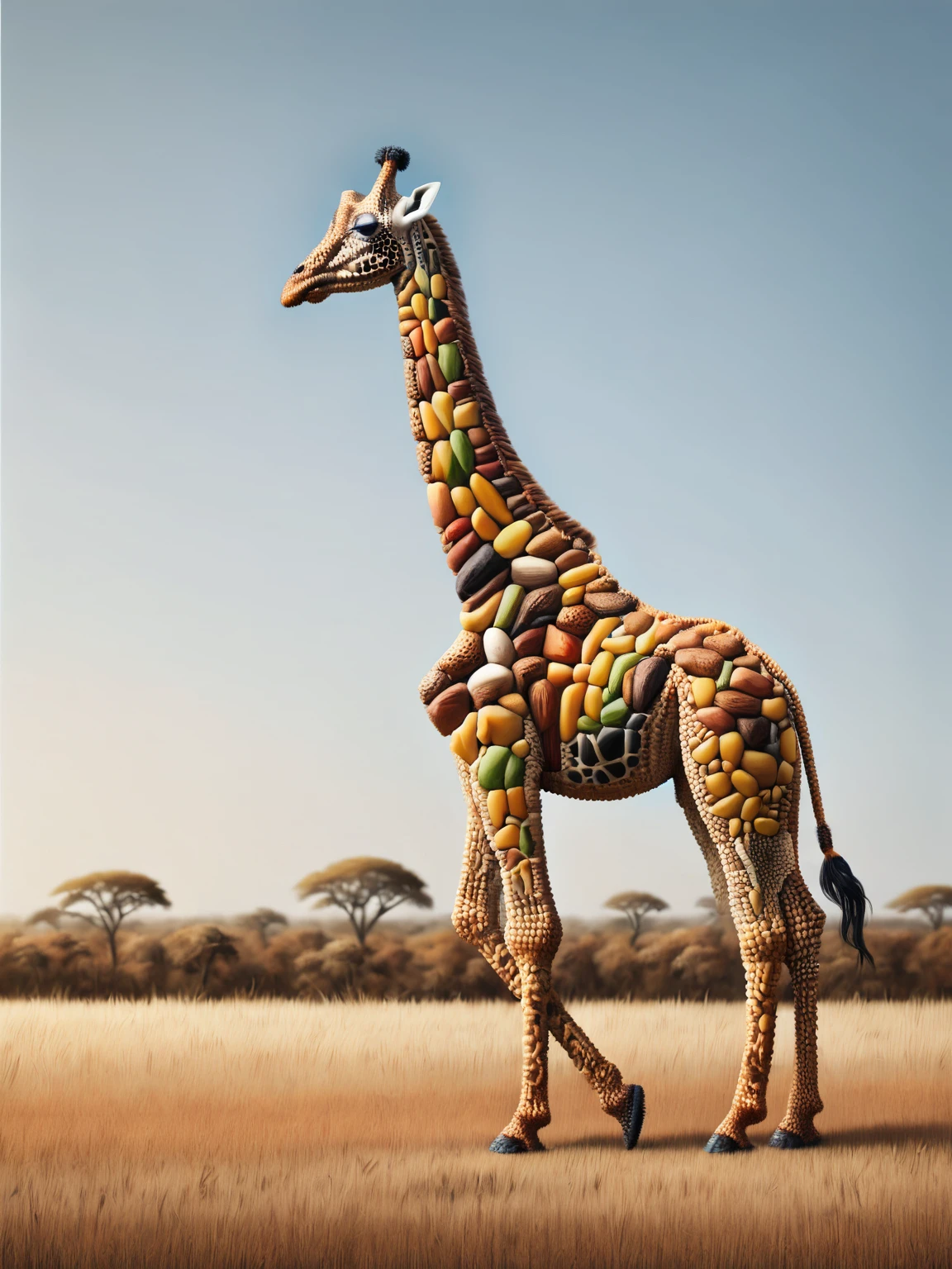 A ais-nutz giraffe stood in the savannah <lora:ais-nutz:1>