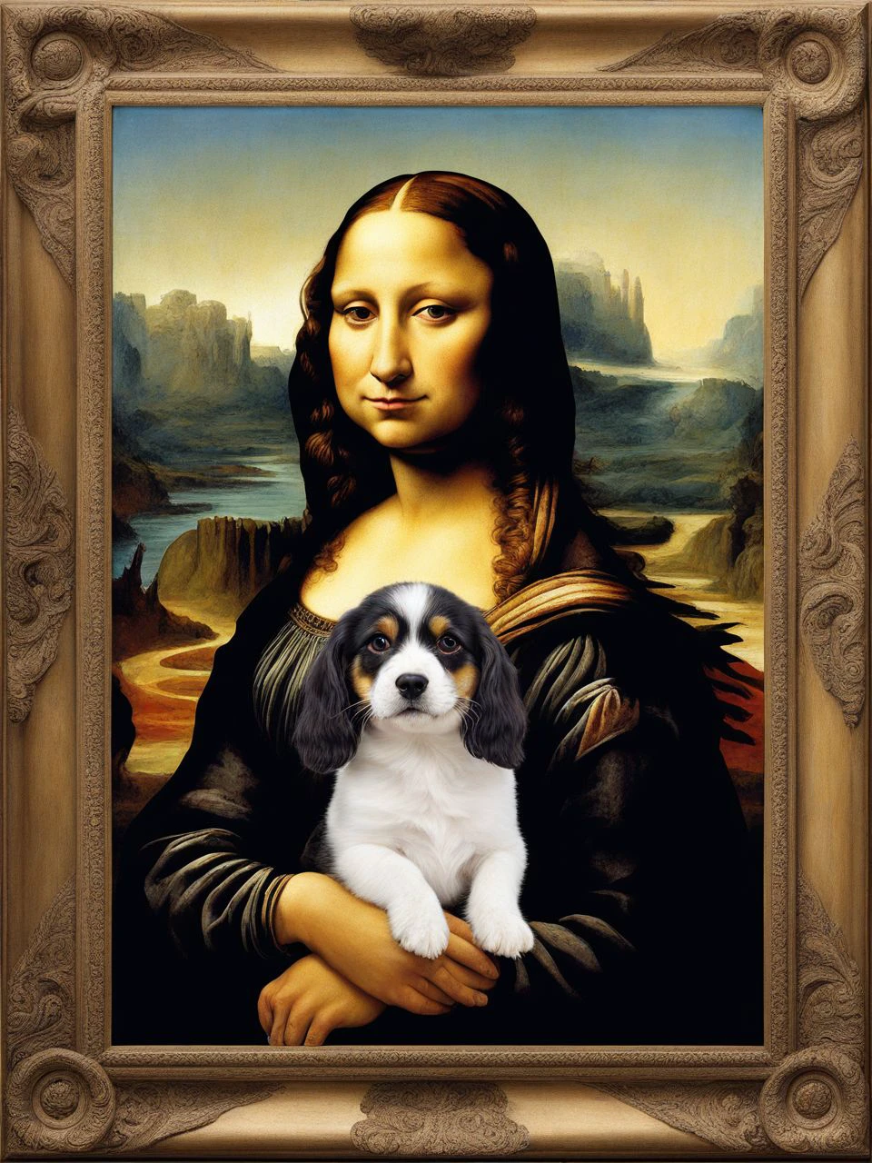 The Mona Lisa HuWoof <lora:SDXL_HuWoof_LoRA:1>