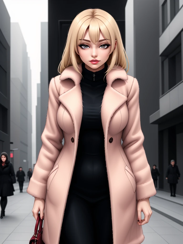 woman in a fur coat TGJ