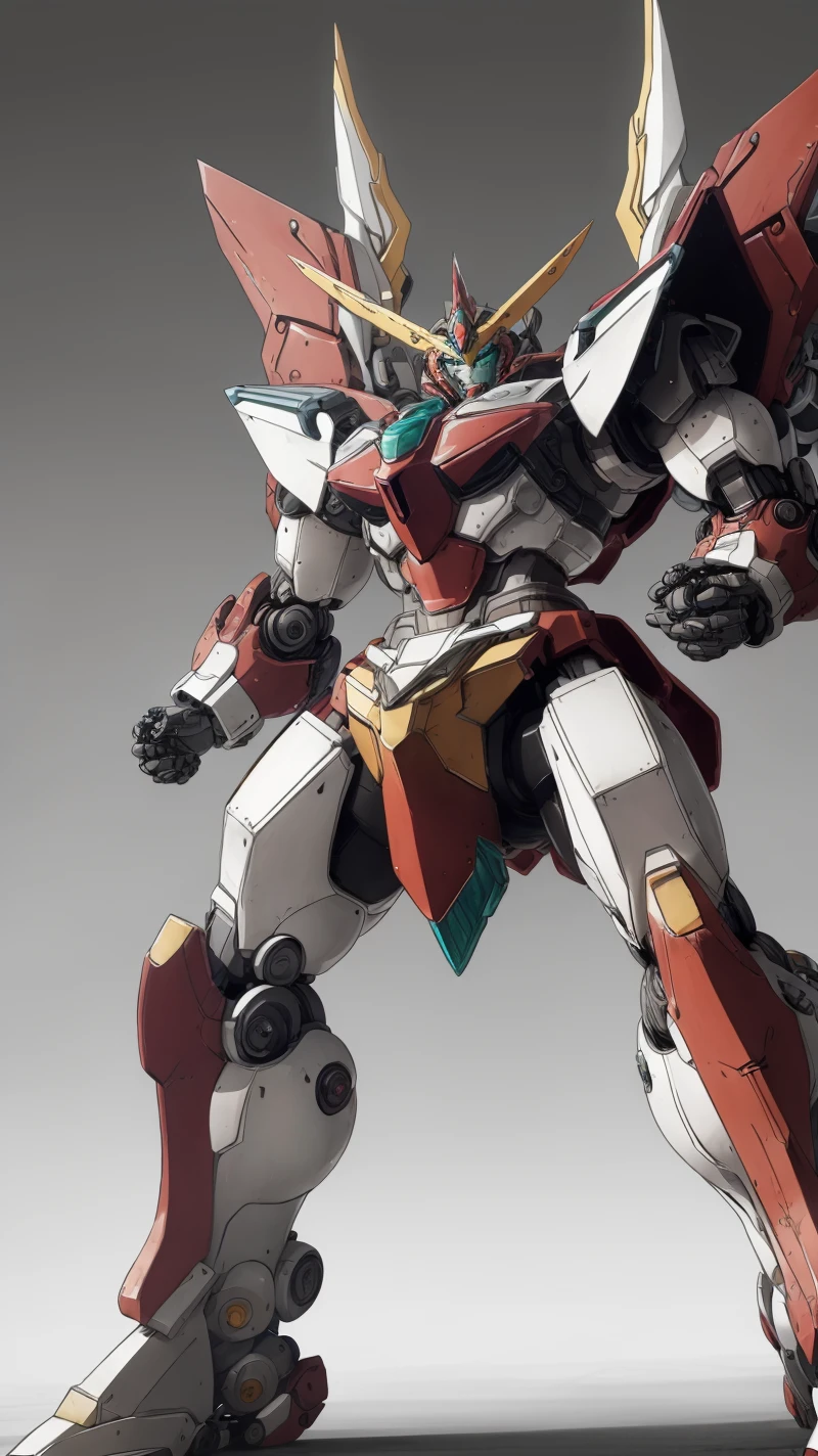 best quality,masterpiece,highly detailed,ultra-detailed, <lora:neg4all_bdsqlsz_V3.5:-1>,  <lora:BravernV02:1> bravern, mecha, robot, no humans, solo, science fiction, green eyes, super robot, v-fin  lineart, fighting stance,, Japanese anime, expressive, diverse, imaginative, emotive, fantastical, detailed, cultural, immersive