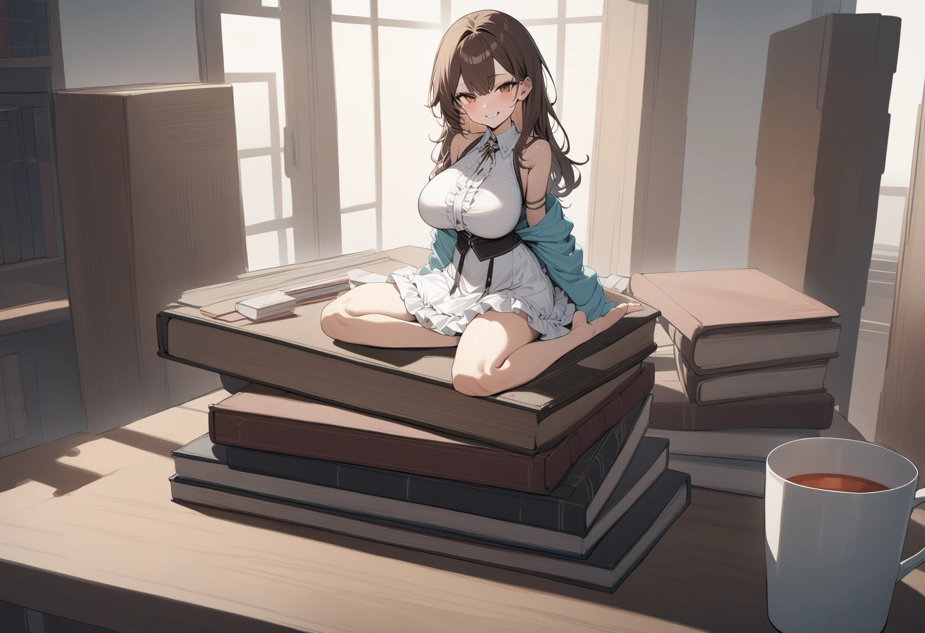 on the desk
