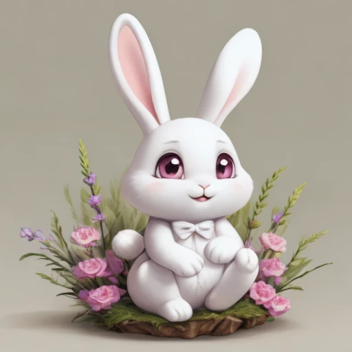 white rabbit, (<lora:last-000008:.3> jaraz)