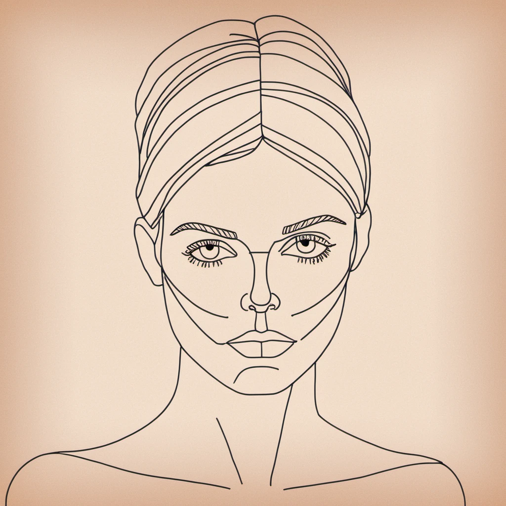 Picasso line art of a woman,subtle colors, minimalist, faint, <lora:elfanning_xl_1_standard-000081:0.8>
