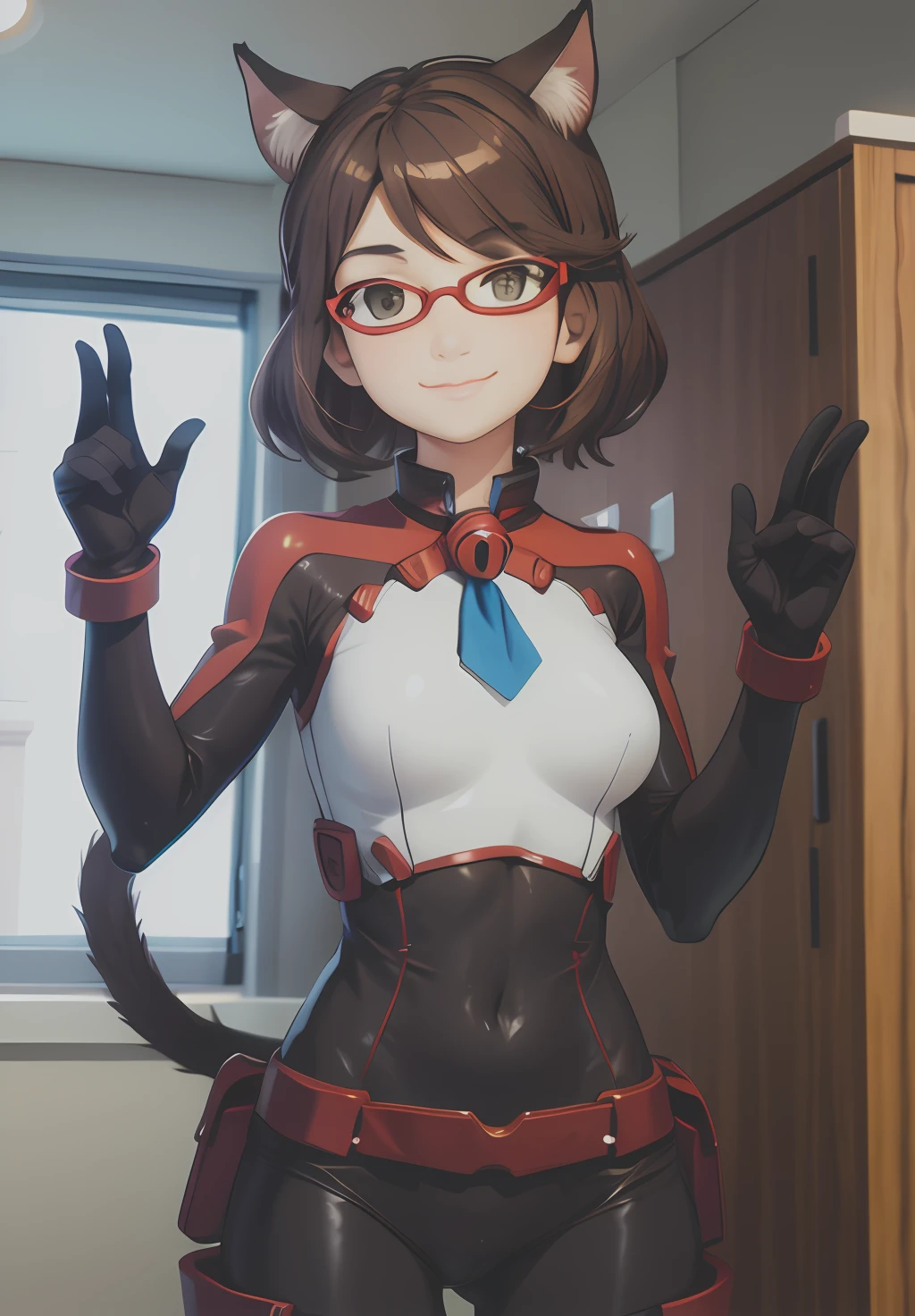 <lora:Cat_Planet_Cuties:0.6>,Durel,smile, dynamic pose, cat girl