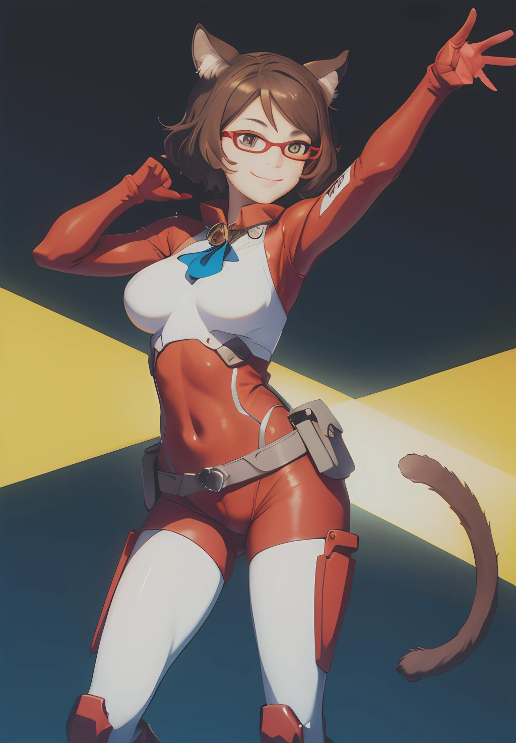 <lora:Cat_Planet_Cuties:0.6>,Durel,smile, dynamic pose, cat girl