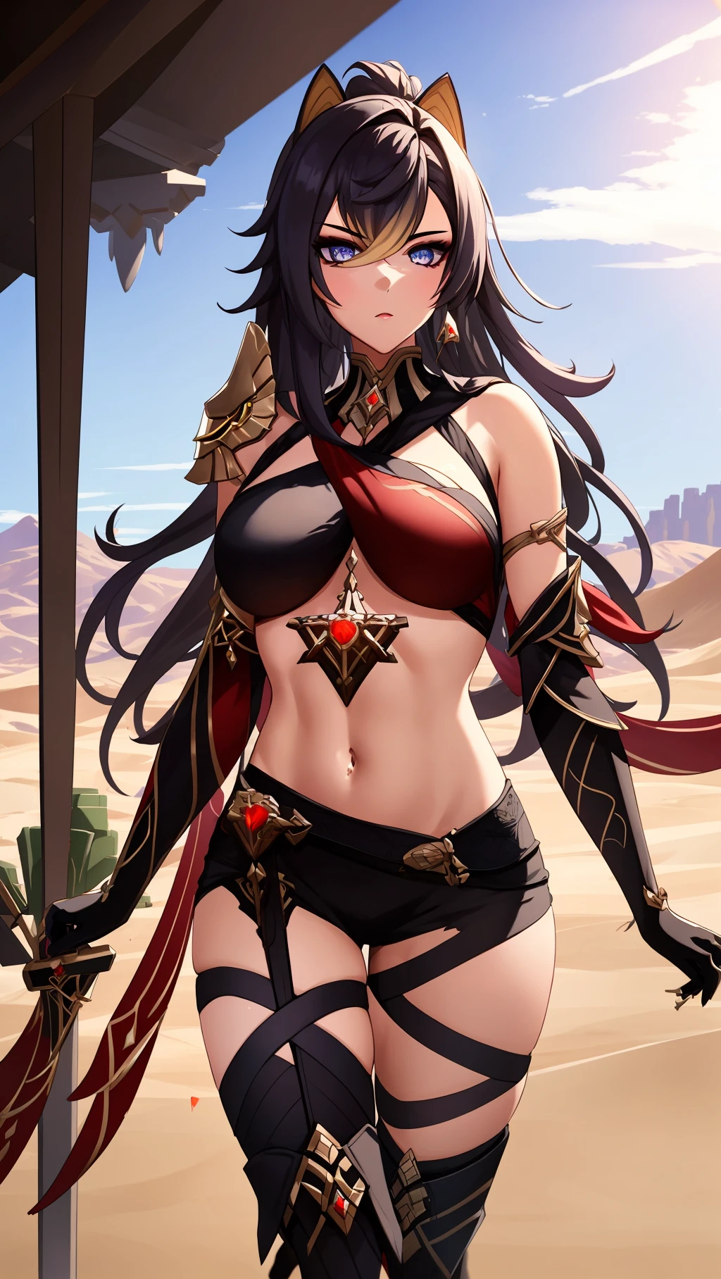 beautiful adult tall woman with long black hair with flat bangs and tanned skin, thick thigh, wearing plain sexy black dancer outfits, flat chest , magnificent shawl, long and beautiful skirt (mommy face, beautiful, stunning, perfect anatomy, perfect body proportion, clear face, masterpiece, official art, highest quality, best quality)