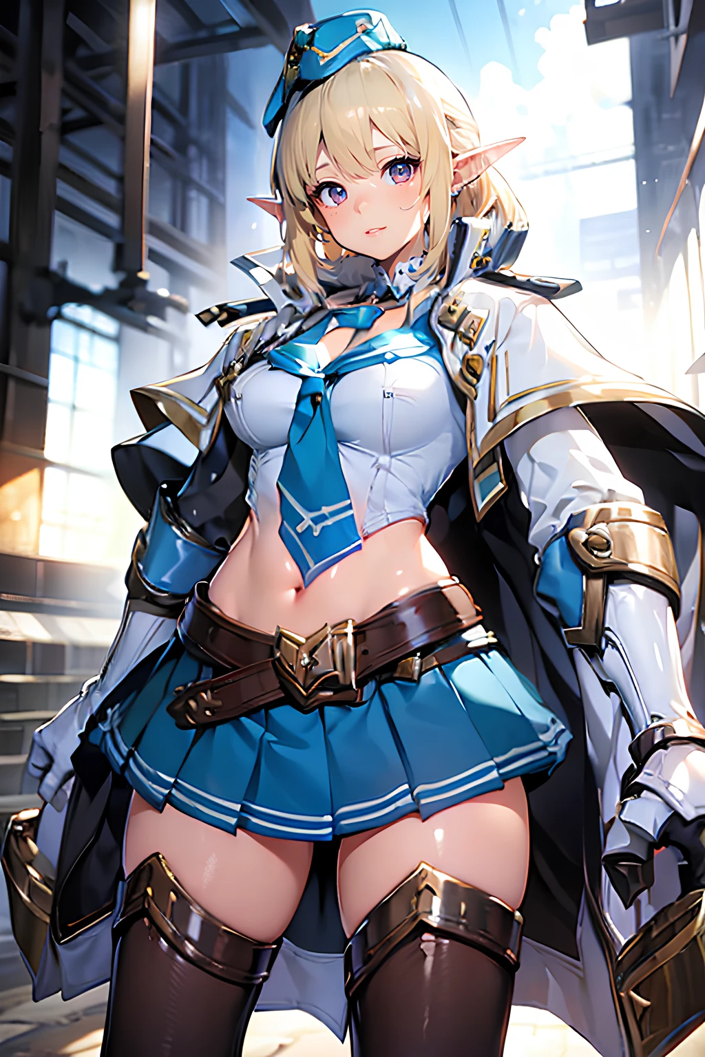 Highest quality、8K、Delicate、Fire Emblem、Blue mini skirt、I can see your underwear、Has a spear、Hands tied behind back、Are crying、gag、Torture chamber、basement