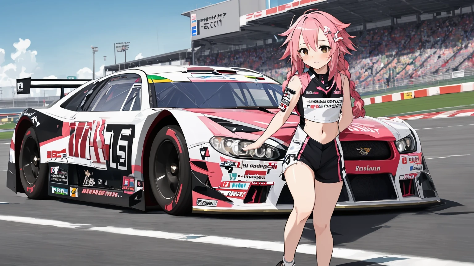 (aesthetic:0), (quality:0), (anime:0), (race queen:0.98), [[braid]], [[bulge]], [astolfo], [[[[nascar, nurburgring]]]]