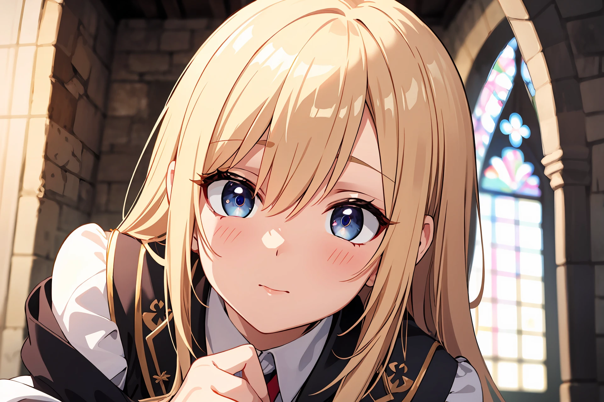 (insanely detailed, absurdres, ultra-highres, ultra-detailed, best quality:1.1),
1girl, solo, nice hands, perfect hands,
BREAK
slender, kawaii, perfect symmetrical face,
ultra cute girl, ultra cute face,
(ultra detailed eyes:1.4), (shiny eyes:1.3),
ultra detailed hair, ultra cute, ultra beautiful,
BREAK
(dynamic angle and pose:1.3), cute pose,
BREAK
depth of field, (panorama view:1.3), blurry background,
(fantasy world, in castle), medieval town, castle town,
BREAK