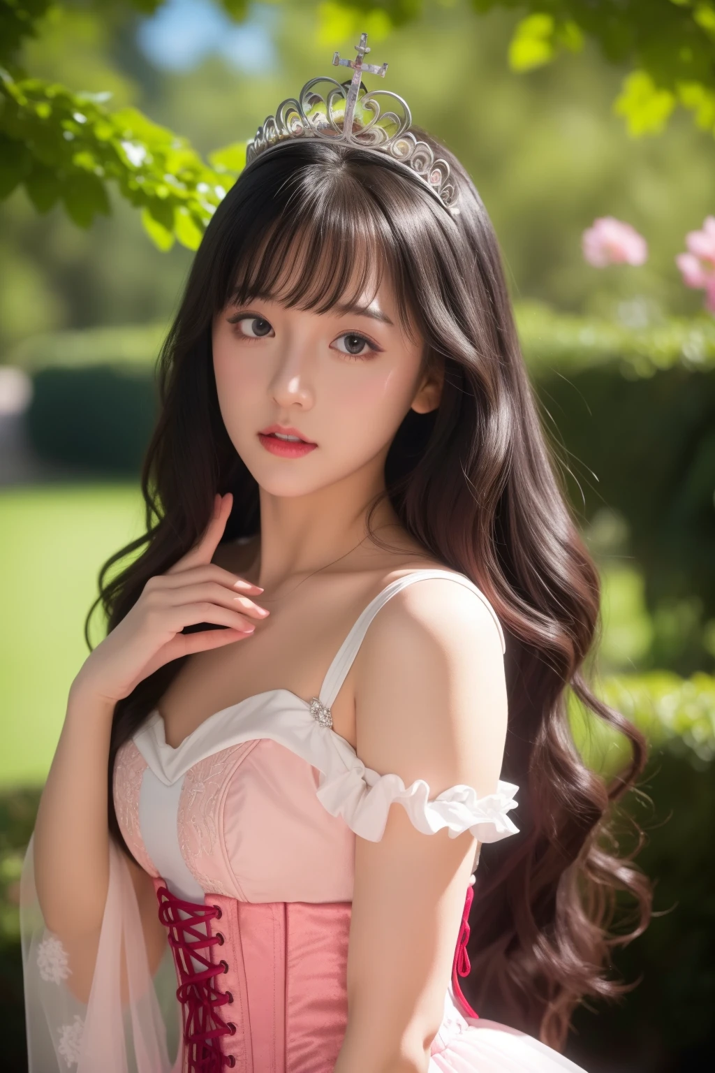 Best quality,masterpiece,ultra high res,(photorealistic:1.4),1girl,shoulder,charming,Looking at the camera,
