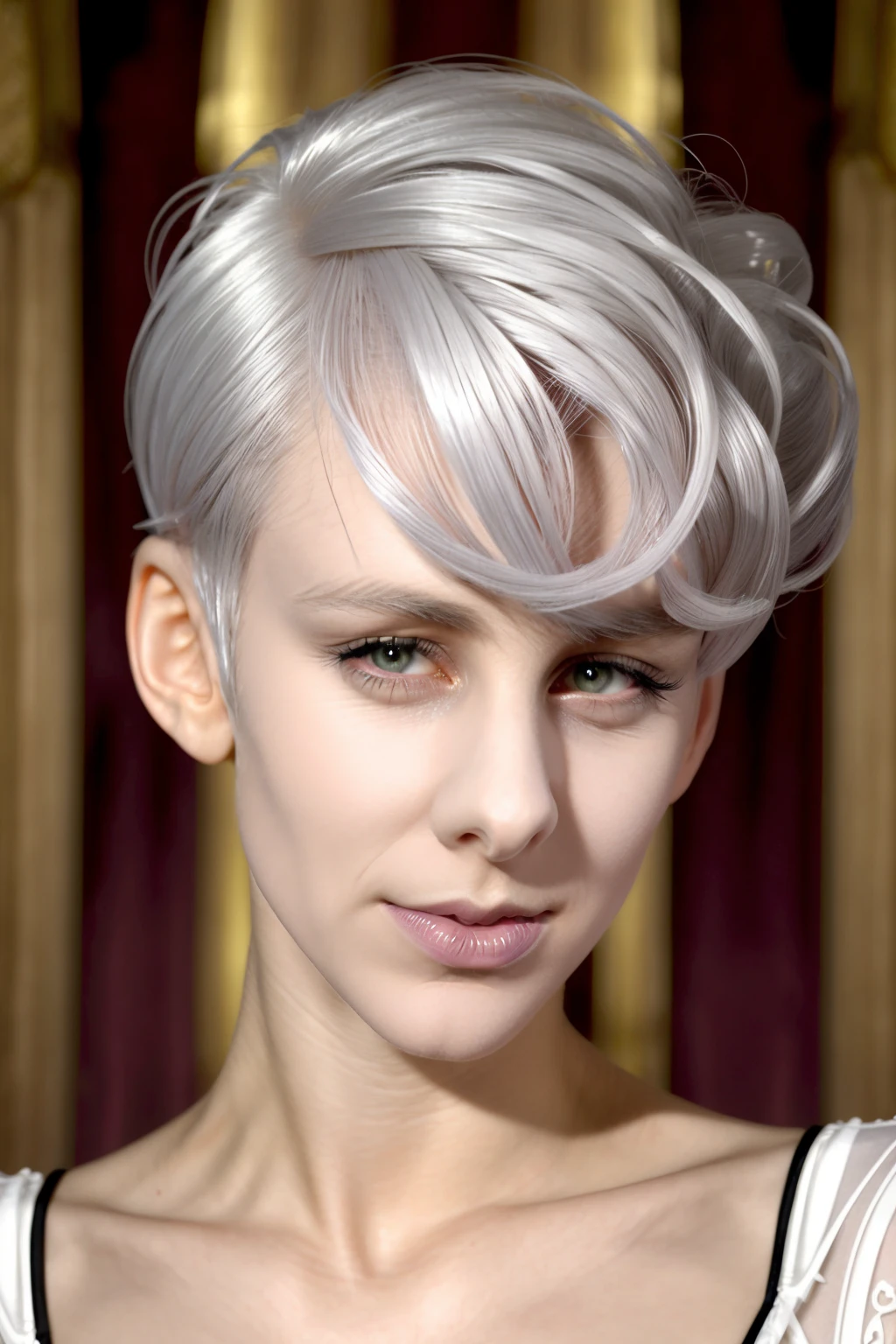 LisaEckhart, woman, face, close-up, realistic, white hair,
<lora:LisaEckhartSD_v3:1>