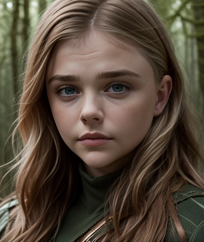 <c0lm0>, portrait of skswoman, scared , wearing custom-made , with copper Half-up, half-down hairstyle , background mushroom forest epic (photo, studio lighting, hard light, sony a7, 50 mm, matte skin, pores, colors, hyperdetailed, hyperrealistic),