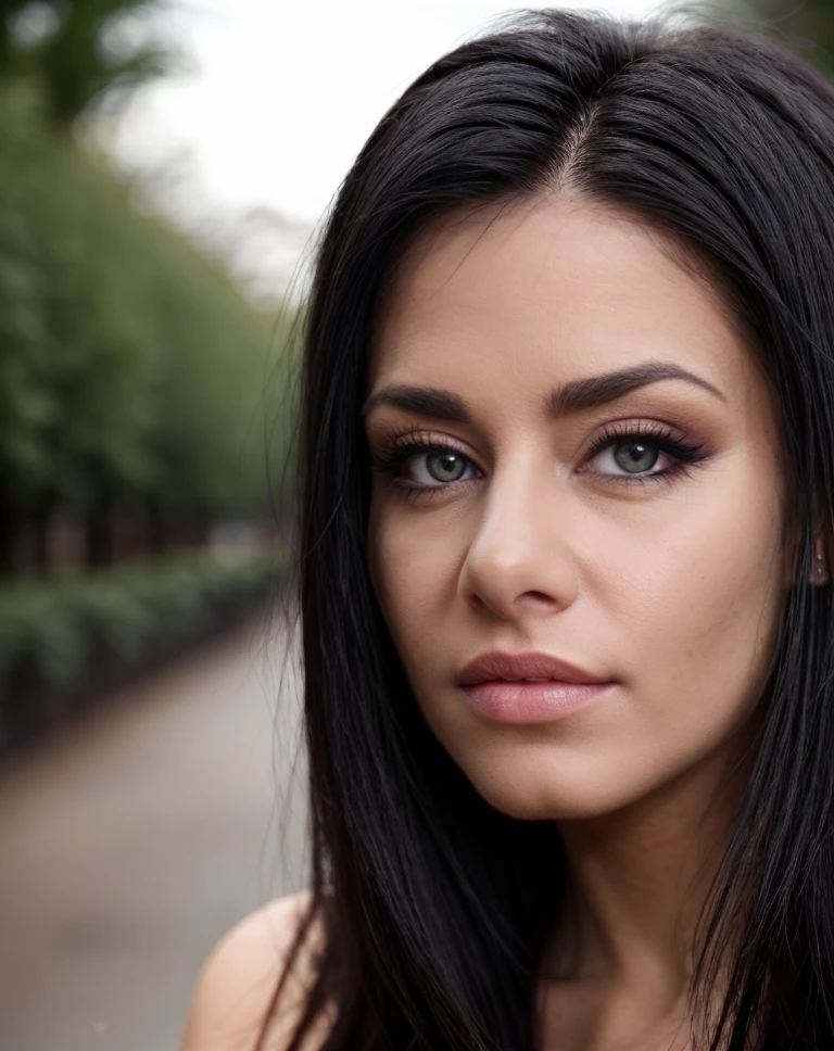 cinematic photo <lora:quiron_AlexBlack_v1_lora:0.87> AlexBlackQuiron, . 35mm photograph, film, bokeh, professional, 4k, highly detailed, skin pores, perfect iris, perfect eyes, serious, portrait, linkedin, grey background,