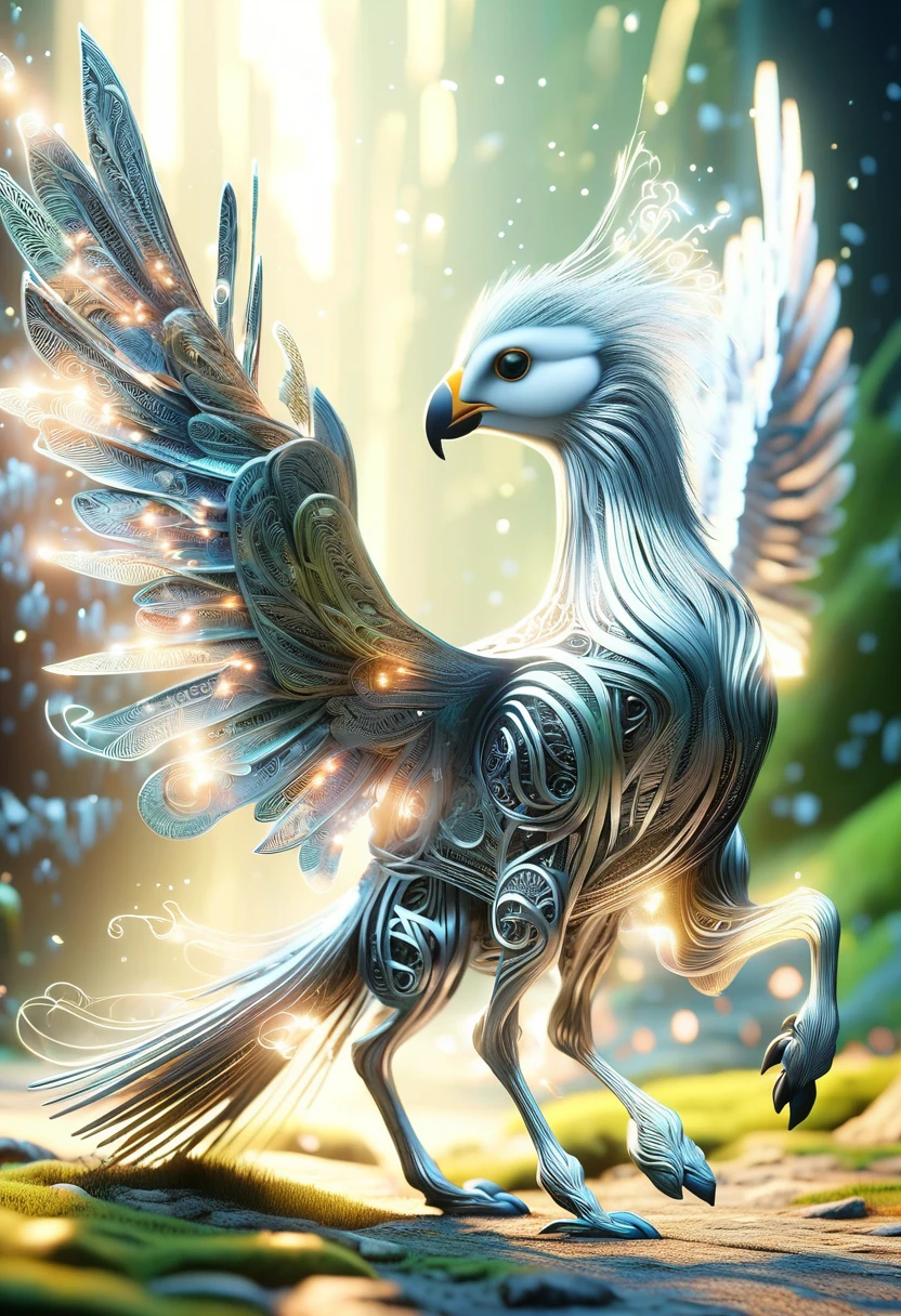hyper detailed masterpiece, dynamic,awesome quality,DonM3lv3nM4g1cXL magic, ,fusion of hippogriff,hantu ulat,puffin,bacteria,termite <lora:DonM3lv3nM4g1cXL-v1.1-000006:1>