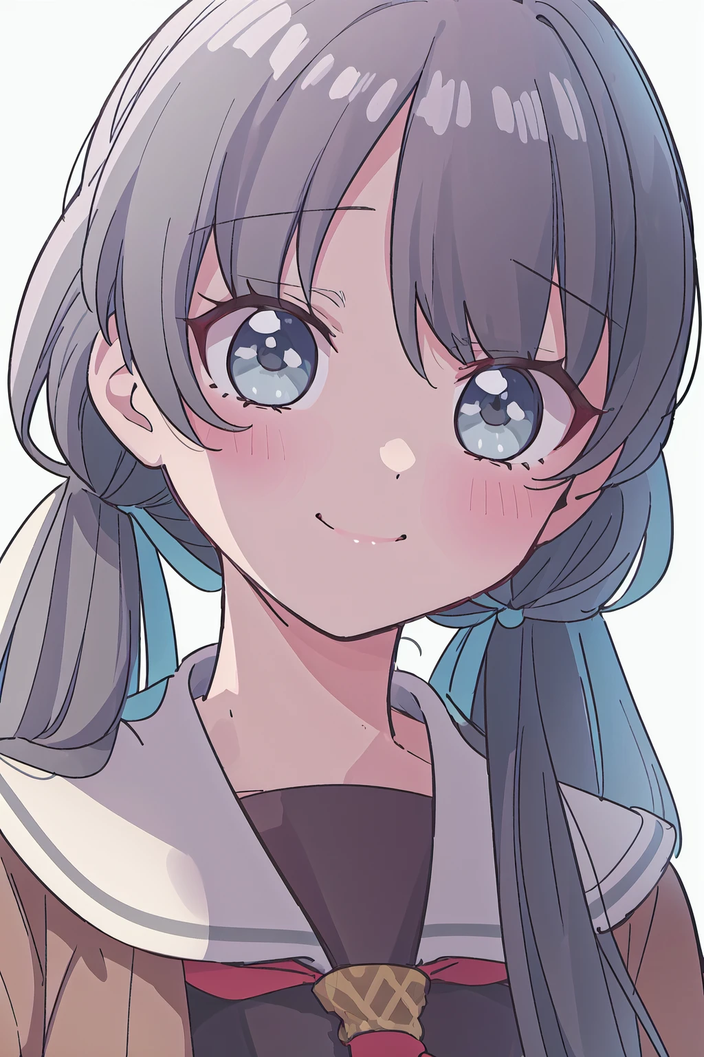 (best quality, masterpiece:1.2), (solo:1.2), anime, anime screencap, anime coloring, vivid color, light particles, looking at viewer, smile, (white background, simple background, grey background:1.3),
<lora:A_Murano Sayaka Re:0.8:lbw=MIDD> murano sayaka, low twintails, happy,