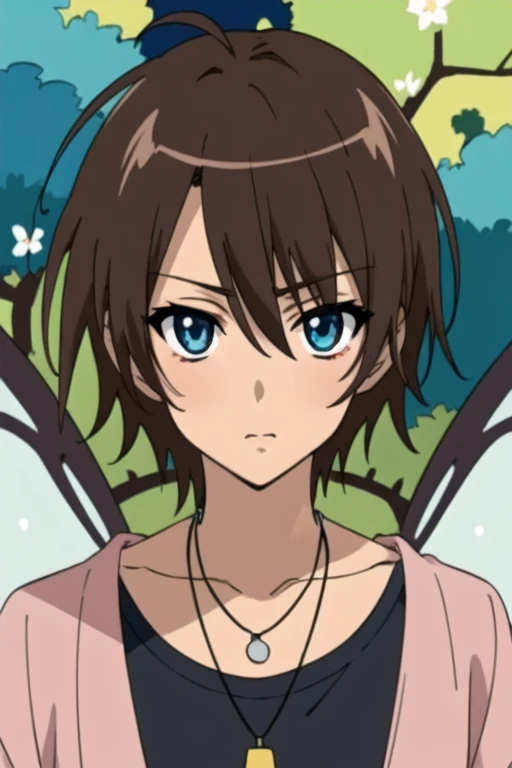 (best quality:1.1), (masterpiece:1.4), illustration, looking at viewer, upper body, depth of field, , (anime:1.4), 1boy, solo, male focus, <lora:junichi_nagase:0.78>, junichi_nagase, brown hair, blue eyes, short hair, , Fairyland: A place where fairies and other magical creatures live,