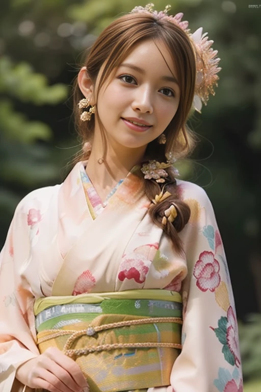 1girl,(wearing a gorgeous kimono:1.2),(RAW photo, best quality), (realistic, photo-realistic:1.4), masterpiece, an extremely delicate and beautiful, extremely detailed, 2k wallpaper, Amazing, finely detail, extremely detailed CG unity 8k wallpaper, ultra-detailed, highres, soft light, beautiful detailed girl, extremely detailed eyes and face, beautiful detailed nose, beautiful detailed eyes,cinematic lighting,(on a mountain top,sunrise,new year sunrise),perfect anatomy,slender body,smiling <lora:new_hefu_:0.6> 
 <lora:gotomaki_lora:0.8>
