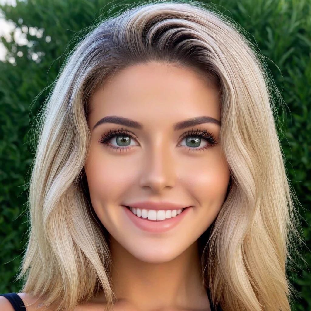 cinematic photo full face photo <lora:ashxschultz:1> ashxschultz, ultra-detailed face, and eyes, smile, . 35mm photograph, film, bokeh, professional, 4k, highly detailed