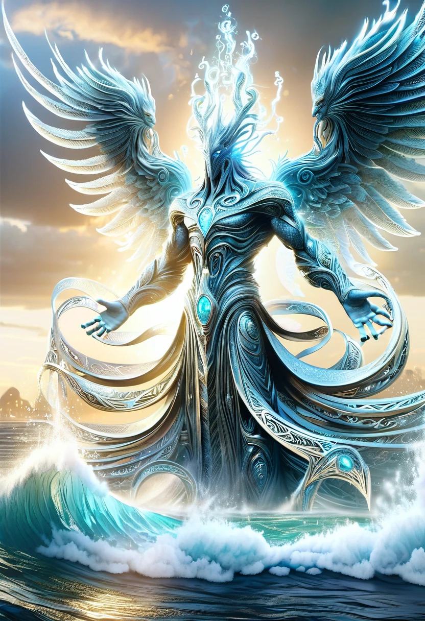 hyper detailed masterpiece, dynamic,awesome quality,DonM3lv3nM4g1cXL magic, marid, supernatural large powerful magical monstrous entity, strong magical, sea, free will, independence, formidable, capricious, abstruse,intimate,strong,fresh,obscure,ancient growth,angelic <lora:DonM3lv3nM4g1cXL-v1.1-000006:0.8>
