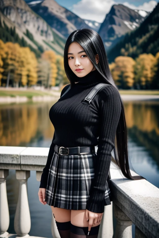 1 woman, 22yo, realistic, masterpiece, high detailed skin, looking at viewer, full body shot, scenic view, long hair, black hair
Black School Dress, thighhighs, plaid pleated mini skirt, black sweater, turtleneck, harness
<lora:RB_School_Dress_By_Stable_Yogi:0.8>
