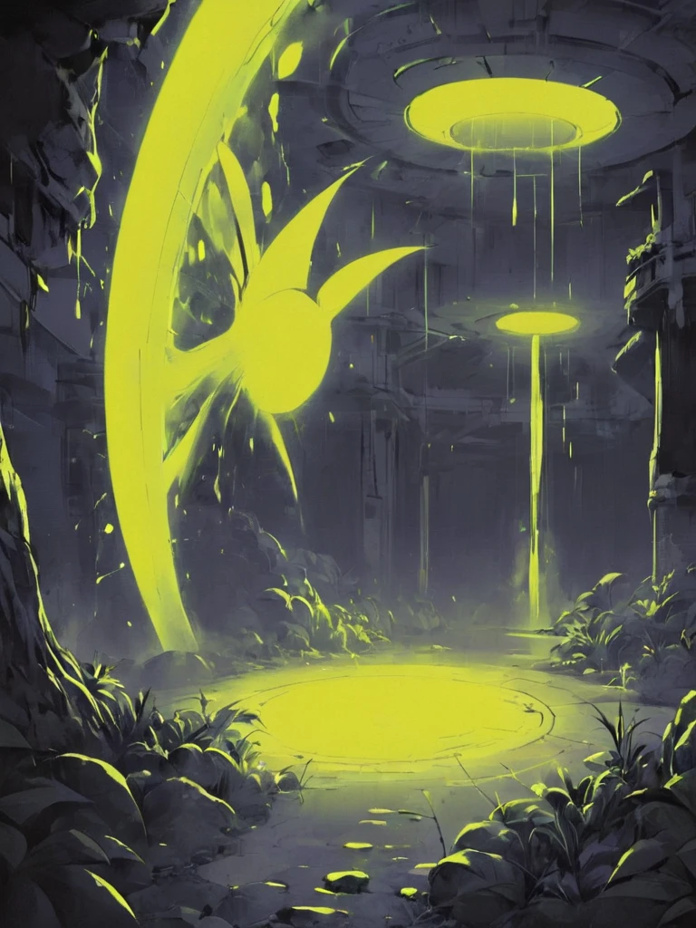 conrtneo, detailed cartoon, neon yellow sss, atmospheric <lora:- SDXL - conrtneo _neon-concrete _V2.0-step00001500:.9>