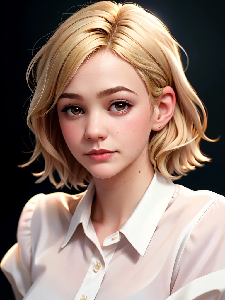 Realistic photo of a beautiful c4r3ym woman,1girl,solo,blonde hair,shirt,closed mouth,upper body,mole,lips,mole under mouth,realistic, soft lighting, professional Photography, Photorealistic, detailed, RAW, analog, sharp focus, 8k, HD, high quality, masterpiece<lora:c4r3ym:1.0>