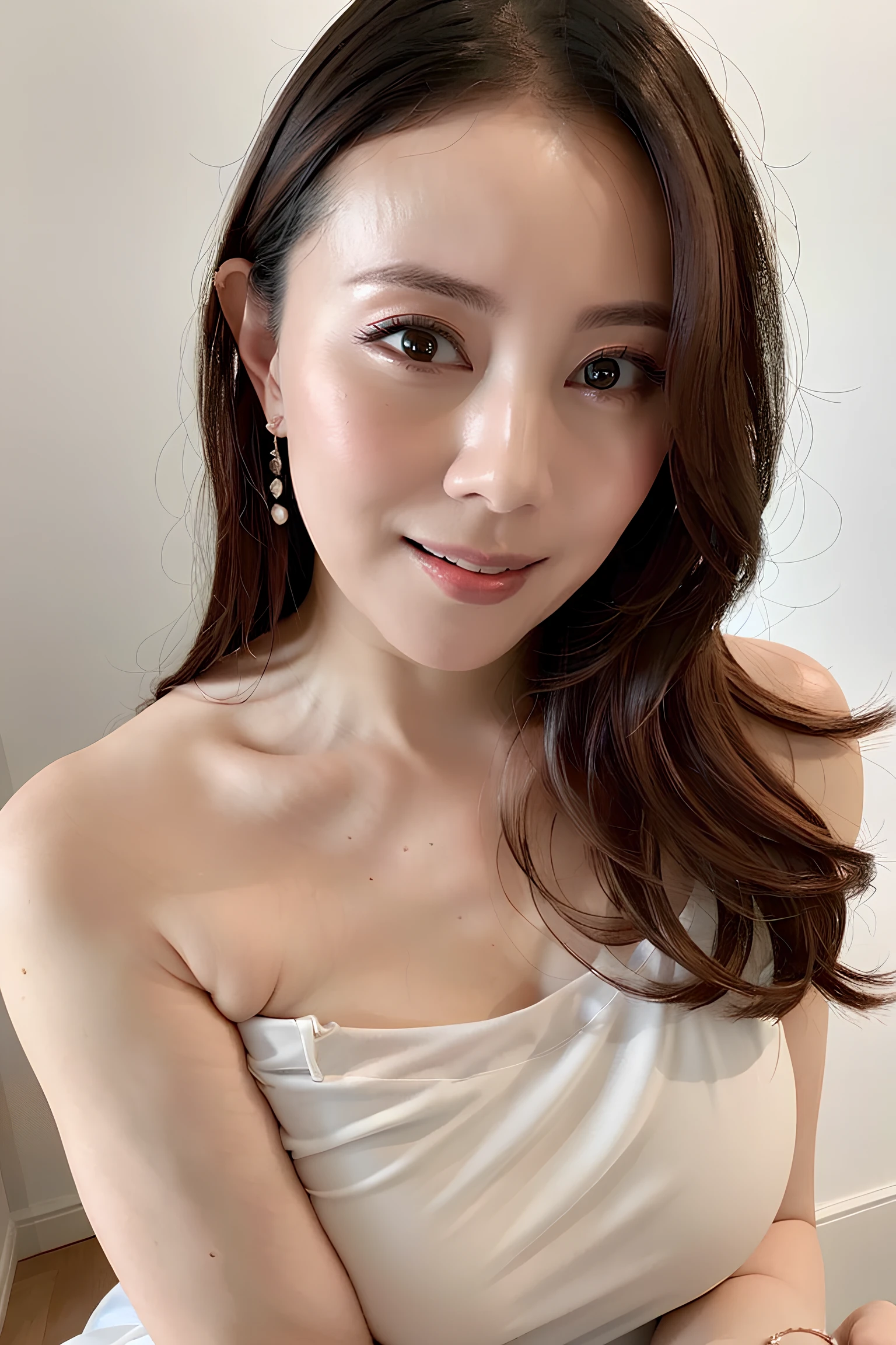 1woman, (looking at viewer:1.5), masterpiece, best quality, HDR,UHD,8K, <lora:candyyuen:0.8>, candyyuen, solo, all white background,