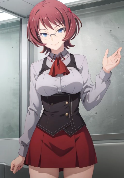 <lora:Machine-dollWaKizutsukanai:0.6>, Sena, smile,