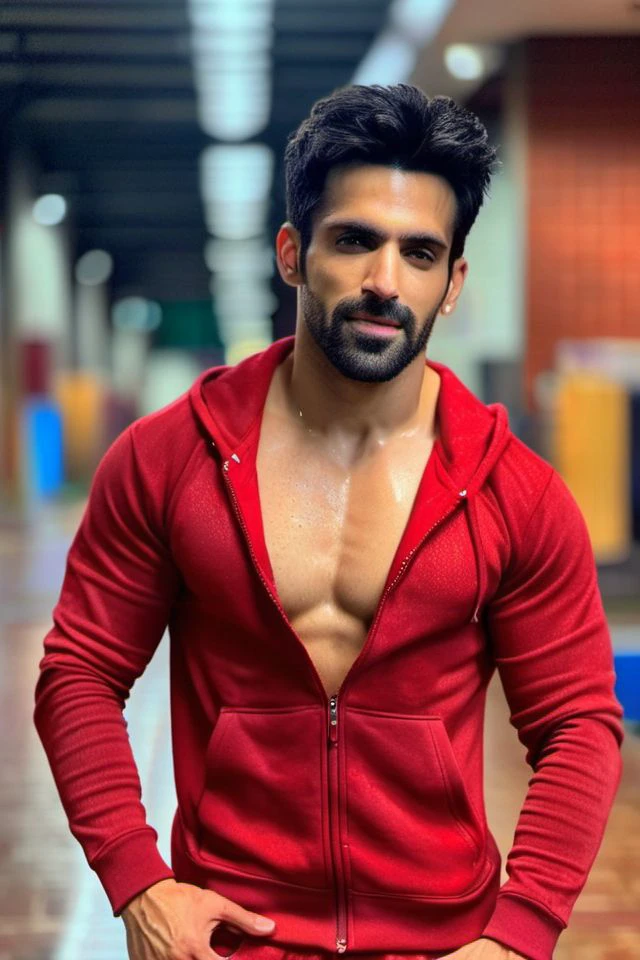 A base model of a handsome indian man , looking at the camera, sad expression, , t shirt, abbs , messy hair , detailed eyes, detailed face, detailed background, masterpiece , head to thighs on focus , speedo underwear , homoerotic, masterpiece