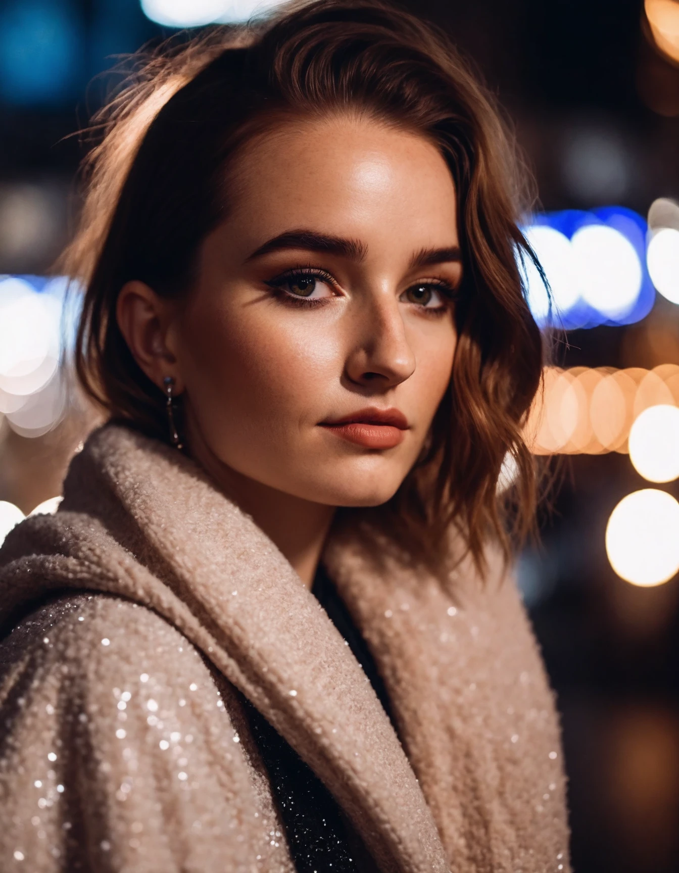 cinematic photo professional fashion close-up portrait photography of a beautiful ((ohwx woman)) in the city at night, Nikon Z9, bokeh<lora:kaitlyndever_dh128_v1:1.1> . 35mm photograph, film, bokeh, professional, 4k, highly detailed