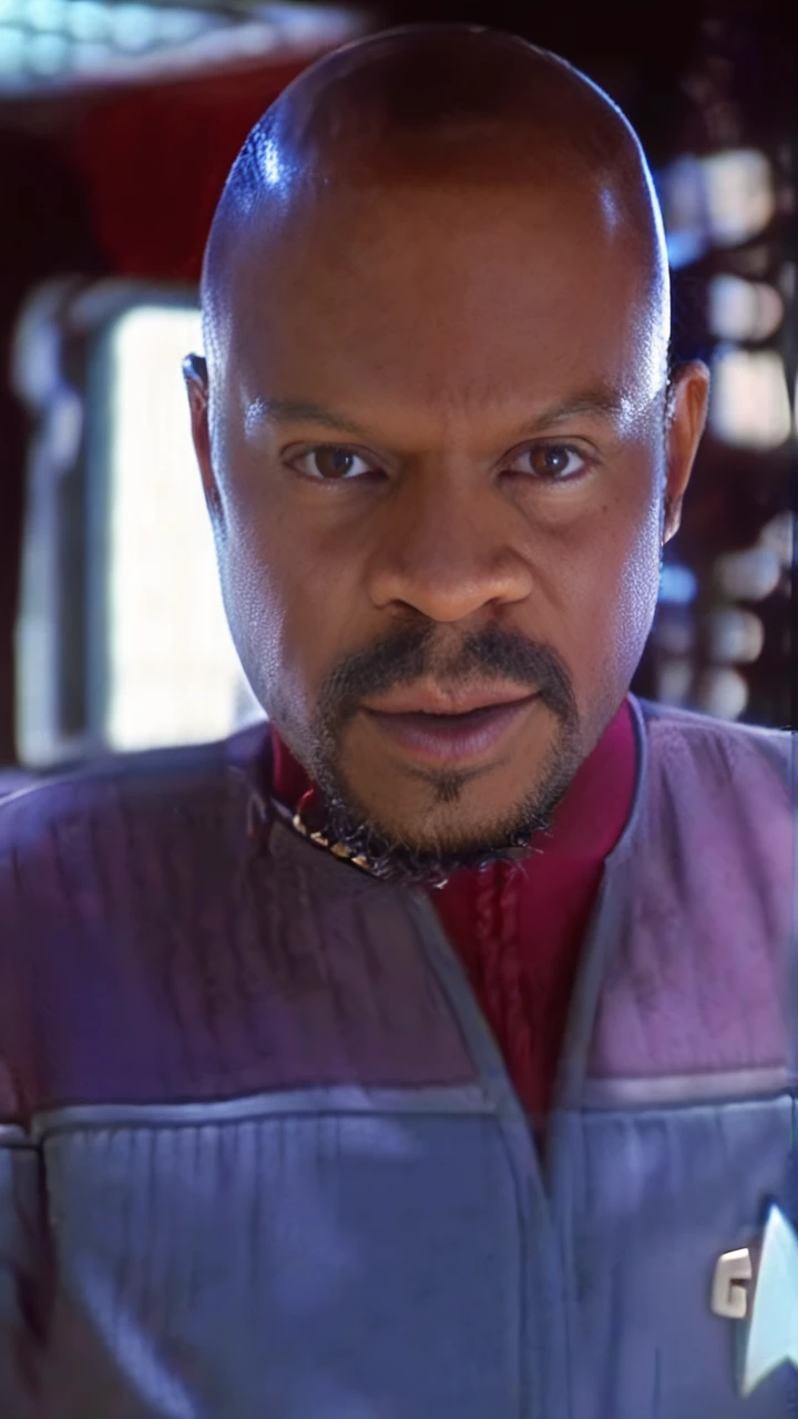 cinematic film still cinematic photo breathtaking <lora:captain_sisko_v2_100x100:1> captain_sisko, man,(goatee:1.2) <lora:DS9XLV21_16:1.0>    . award-winning, professional, highly detailed . 35mm photograph, film, bokeh, professional, 4k, highly detailed . shallow depth of field, vignette, highly detailed, high budget Hollywood movie, bokeh, cinemascope, moody, epic, gorgeous, film grain, grainy