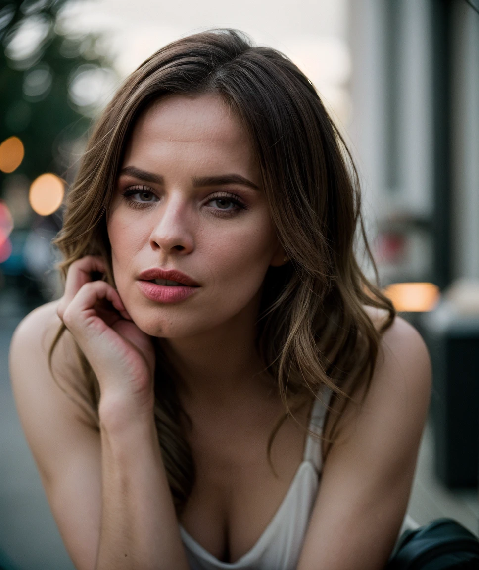 cinematic film still , RAW photo, realistic , (makeup), perfect composition, High Detail, absurdres, perfect lighting., (high detailed skin), dslr, soft lighting, high quality, film grain, Fujifilm XT3, <lora:quiron_JillianJanson_v1_Lora:0.87> JillianJansonQuiron, . shallow depth of field, vignette, highly detailed, high budget Hollywood movie, bokeh, cinemascope, moody, epic, gorgeous, film grain, grainy