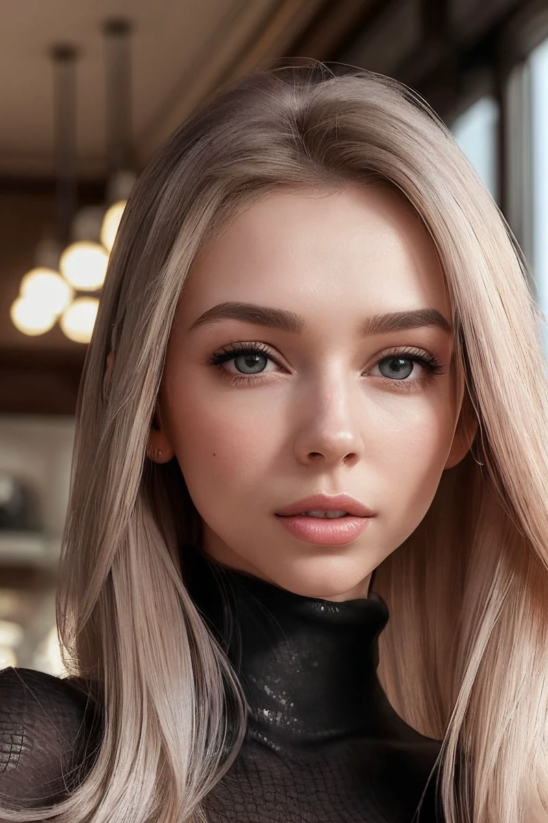 headshot of S293_AnnaTsaralunga,a stunning woman,in a (cafe:1.1),wearing a (turtleneck:1.1),(4k, RAW photo, best quality, depth of field, ultra high res:1.1),(absurdres, intricate, photorealistic, masterpiece, ultra-detailed:1.1),