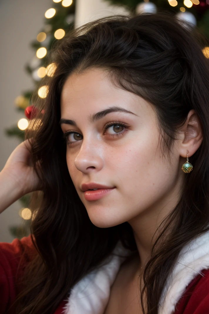 photograph, RAW photo, tv_Martina_Mink_PS_V1, ,wearing a santa costume, christmas tree in the background, epiCRealism, epiCPhoto,, , epiCRealism epiCPhoto <lora:epiNoiseoffset_v2Pynoise:0.8>