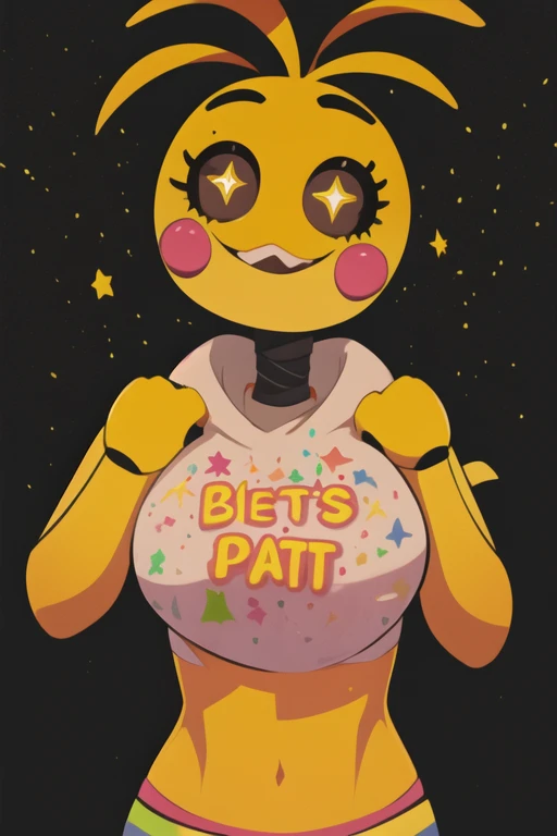 <lora:toychica-09:1> toychica, simple pink background, full body, <lora:cutememe-01:1> xiaoren,chibi, detailed shading, detailed ambient light, detailed background, masterpiece,