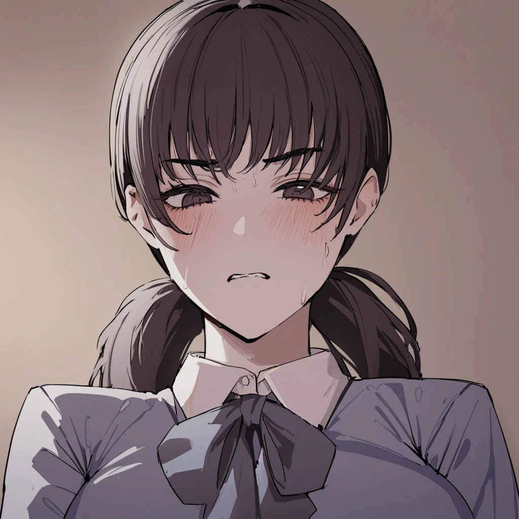 1girl, mitaka asa, wearing jk uniform, with a firm face, masterpiece, latest, vibrant color <lora:mitaka_xl_a3-000040:1>