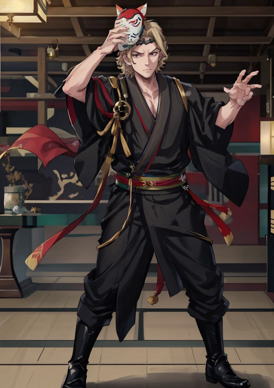 (absurdres, highres, ultra detailed), Japanese males, handsome, tall quite compactly muscular guy, very short hair (8k, RAW photo, best quality, masterpiece:1.2), (real group of compact muscular modern samurai likemale super mercenary elite yuong Japane men guys males