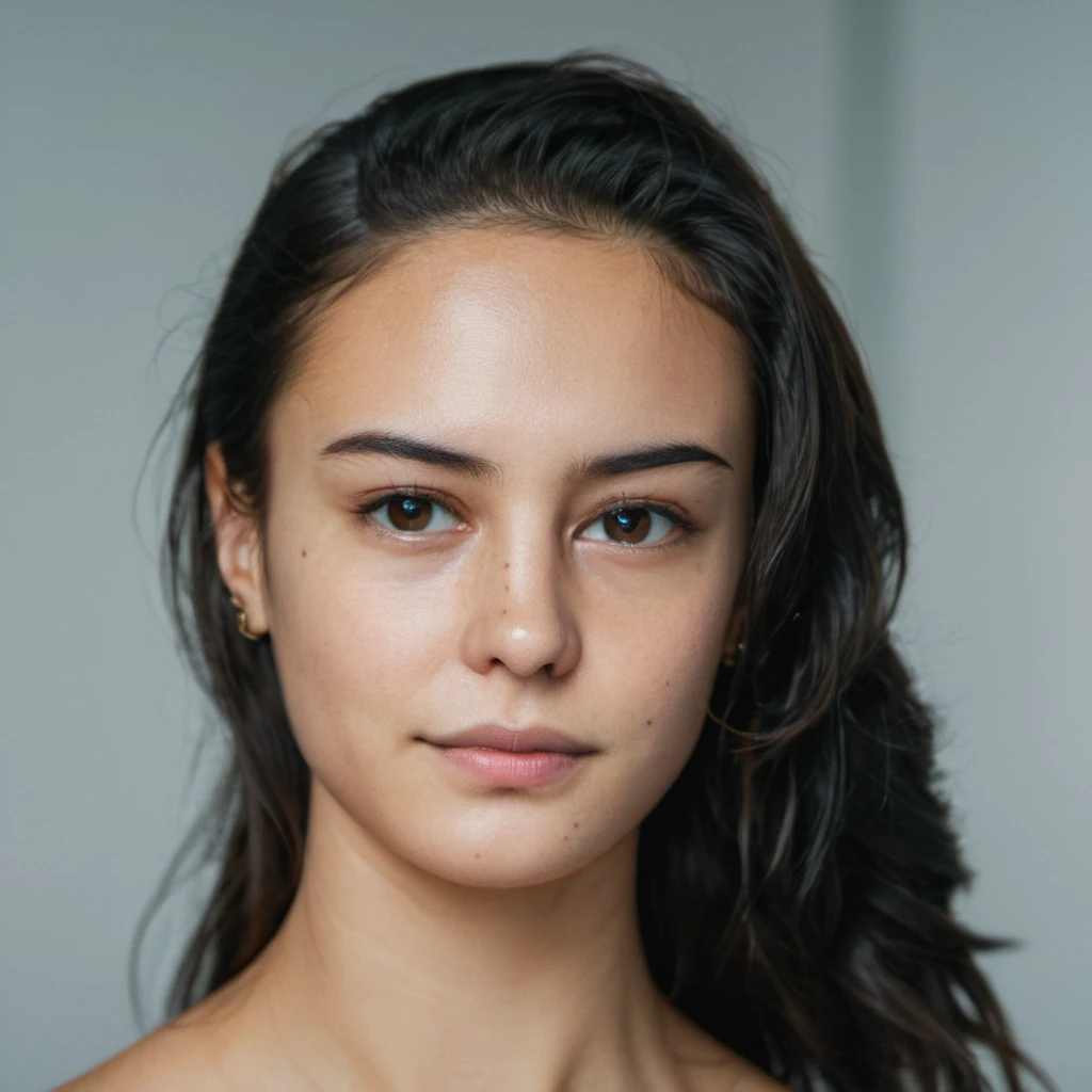 (Skin texture, pores), Super high res portrait photo of a young woman wearing no makeup,f /2.8, Canon, 85mm,cinematic, high quality, skin texture, looking at the camera, skin imperfections, <lora:ceaton_xl_1_standard-merger_73_83_07_03:1>