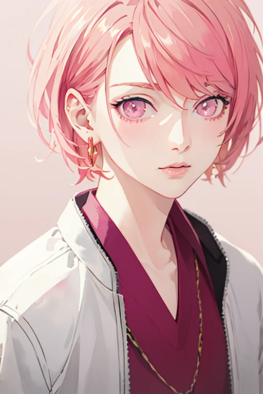 (best quality:1.1), (masterpiece:1.4), wallpaper, , , depth of field, (watercolor illustration, soft pastel colors:1.1), (semi-realistic:1.4), 1boy, solo, male focus, <lora:reo_maruyama:0.74>, reo_maruyama, pink hair, pink eyes, , , ,