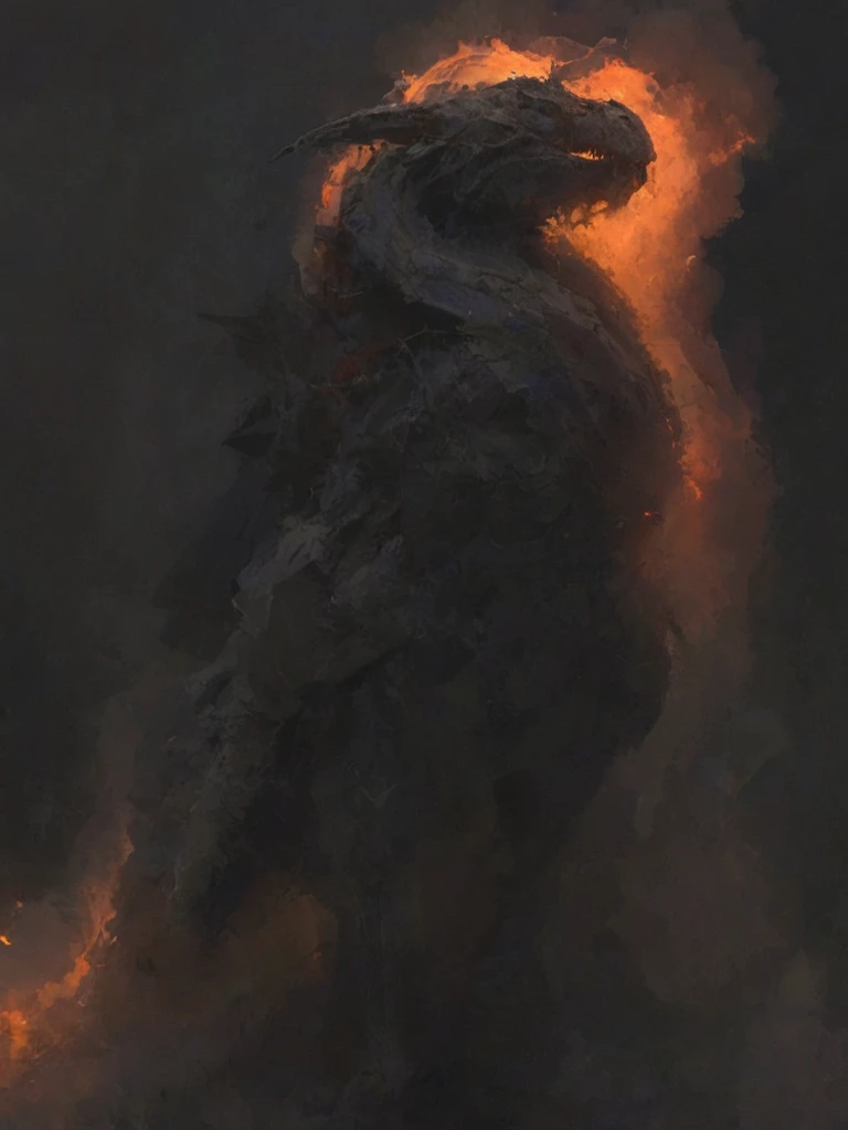 ptrn-no1 statue of a dragon veiled in black spewing orange fire that illuminates the endless universe, detailed, colorful, lighting composition, <lora:- SDXL - ptrn-no1_style_V1.0:1>, <lora:- SDXL - vntblk_vanta_shapes_V1.0:0.8>