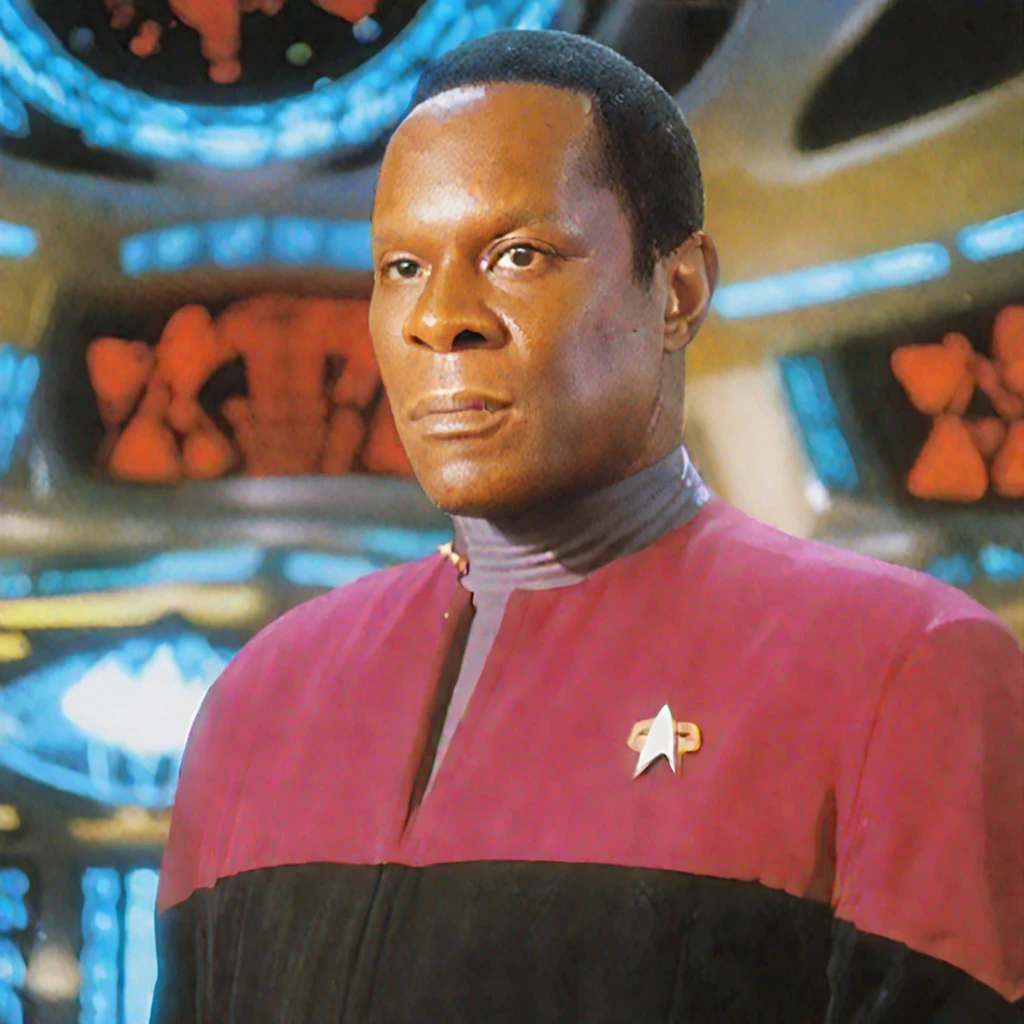 cinematic photo breathtaking  <lora:captain_sisko_v2_100x100:1> captain_sisko, man, startrek red uniform . award-winning, professional, highly detailed . 35mm photograph, film, bokeh, professional, 4k, highly detailed