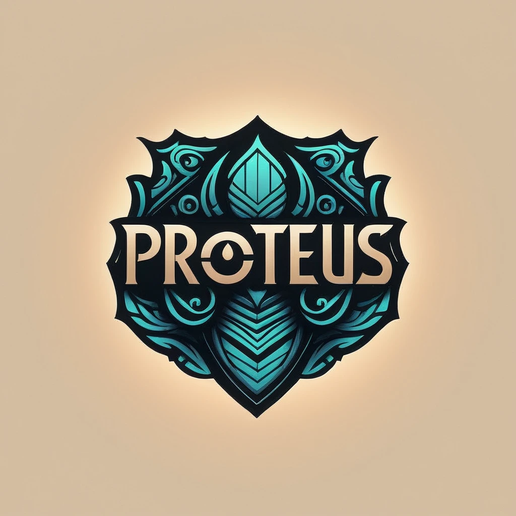 Text Logo Proteus (best quality, HD, ~*~aesthetic~*~:1)