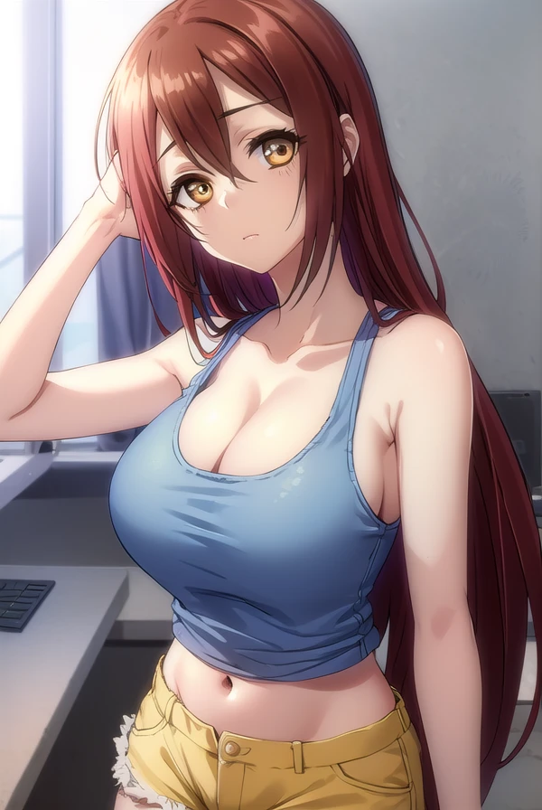 23 years old, perfect body, transparent liquid sexy dress, sweaty face, wet hair, sluty expression,sluty face, epic rendering, octane, atmosphere, particles, (backlight: 1.3), (movie: 1.3), intricate details, (art station: 1.3) NSFW, a chest, red hair half naked, flat chest, sweat all over her body, only wear a sexy loincloth , on wrestling floor, the girl was locked by one man use Boston Crab on her , the men surrounding torturing the girl. there are 6 man standing around a single girl, 1 man grope the girl chest, 1 man touching the girl