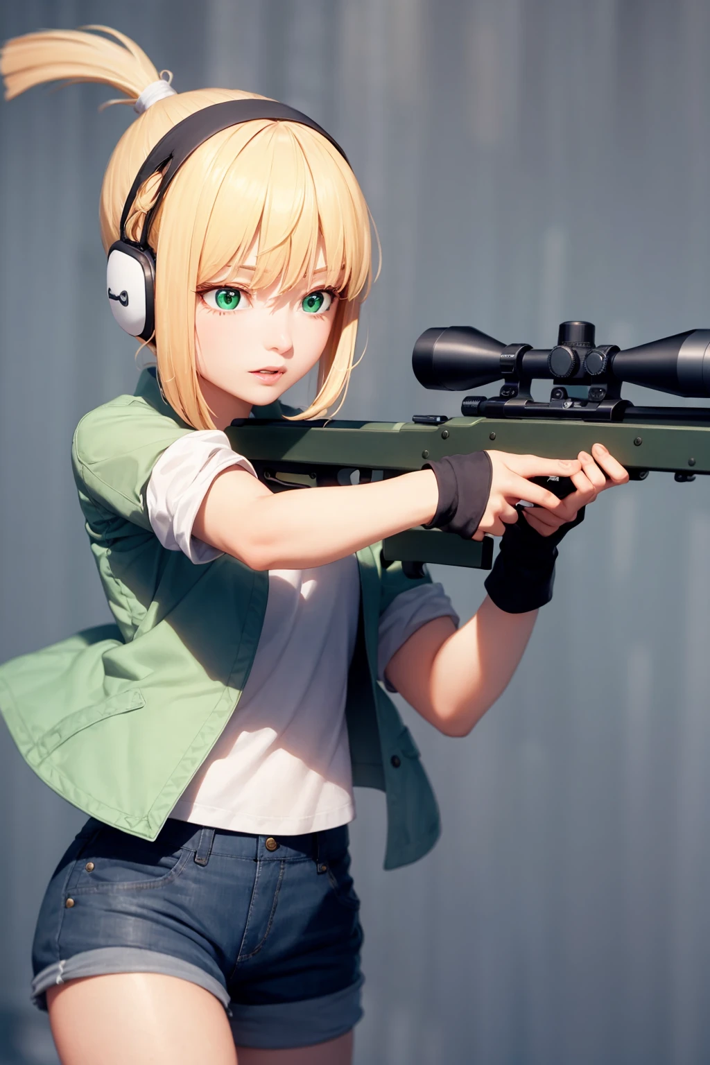 masterpiece,best quality, lens flare, depth of field, (close-up:1.3), (wide shot, fisheye:0.85), facefocus,

1girl ,standing, blue long hair, school uniform,pleated skirt, (holding weapon, holding rifle,aiming,aim:1.2),

gun, h&k hk416, carbine, open fire, firing,

sunny,blue sky,cloudy sky,city,street,road sign, skyscraper,