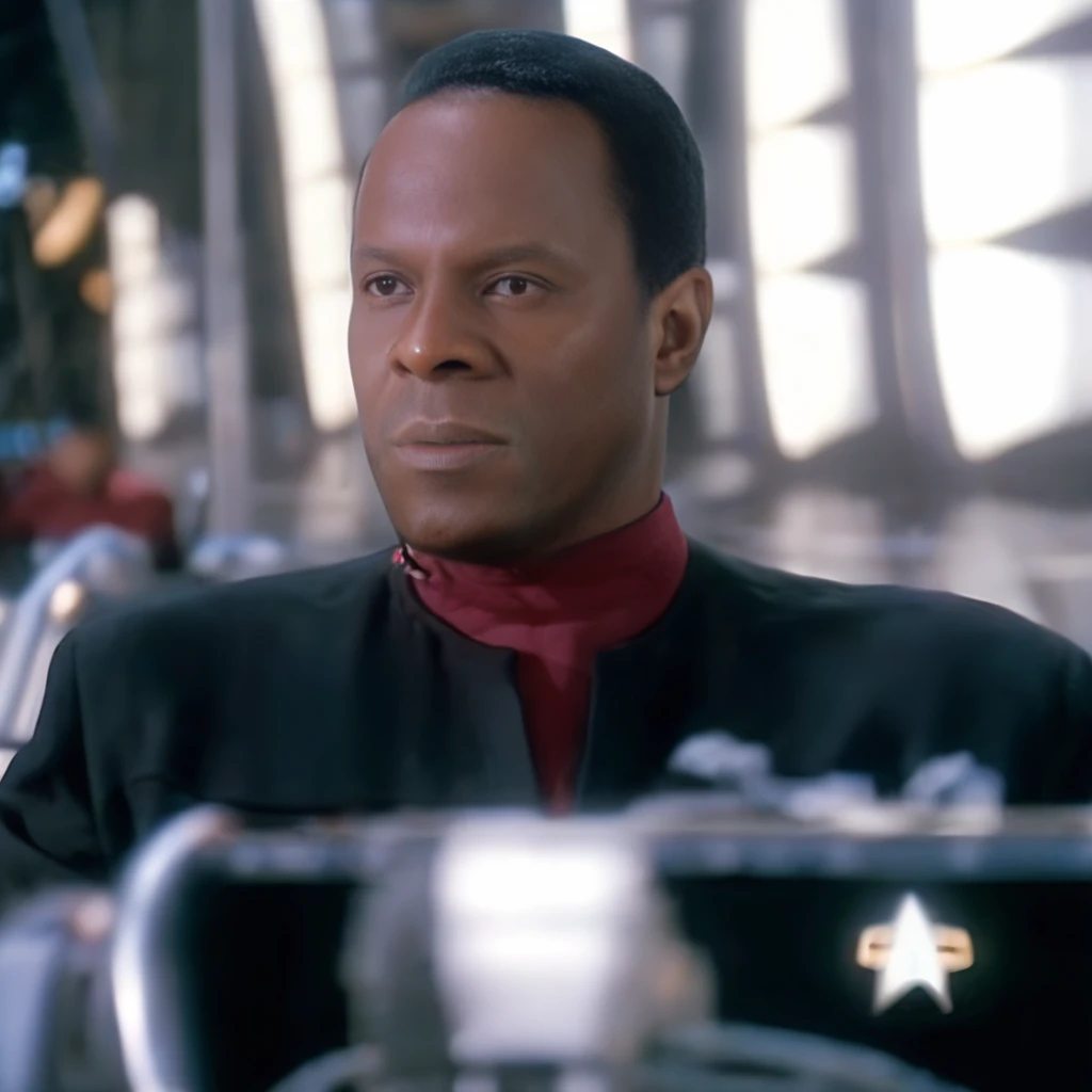 cinematic film still cinematic photo breathtaking <lora:captain_sisko_v2_100x100:1> captain_sisko, man . award-winning, professional, highly detailed . 35mm photograph, film, bokeh, professional, 4k, highly detailed . shallow depth of field, vignette, highly detailed, high budget Hollywood movie, bokeh, cinemascope, moody, epic, gorgeous, film grain, grainy